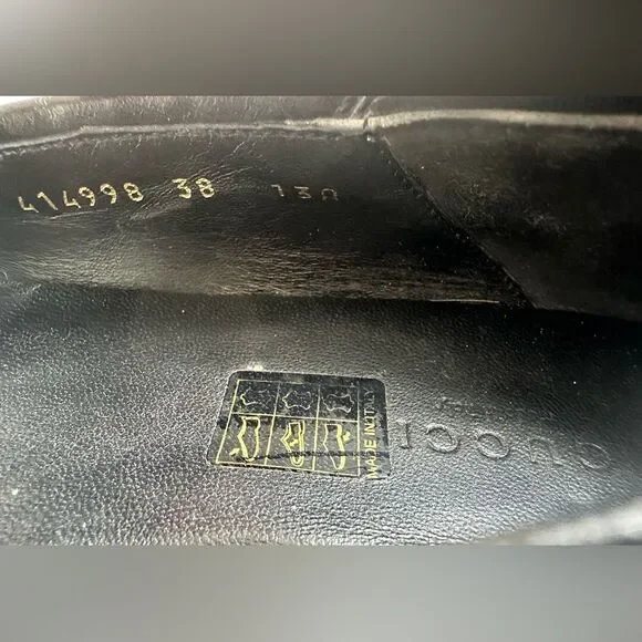 Gucci Brixton Leather Horsebit Loafers size 38 Black - Picture 5 of 14